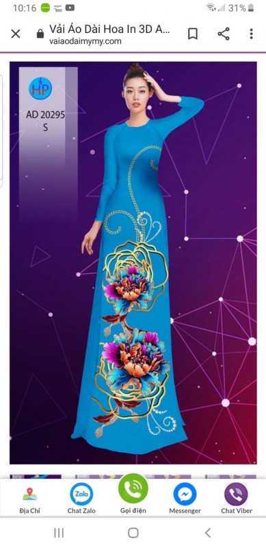 Vải áo dài đặt in