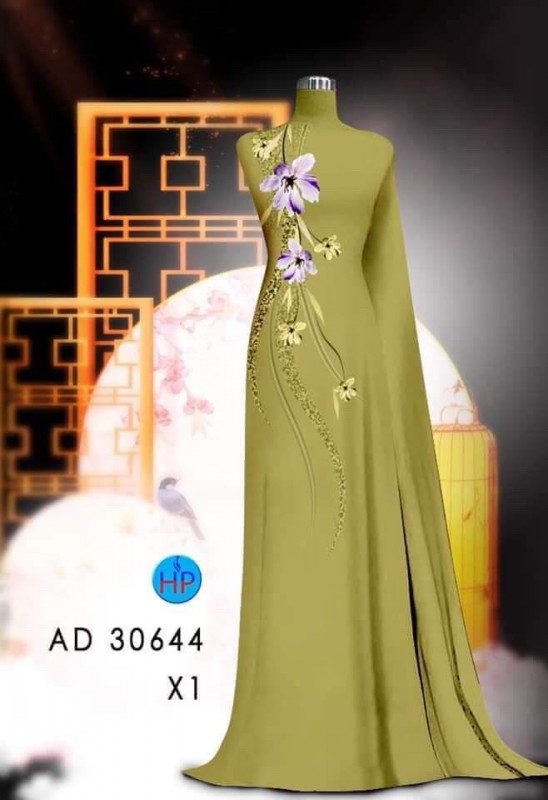 Vải áo dài đặt in