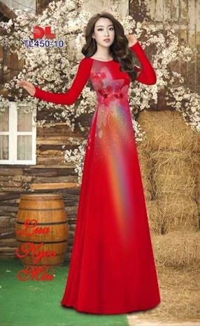 Vải áo dài đặt in