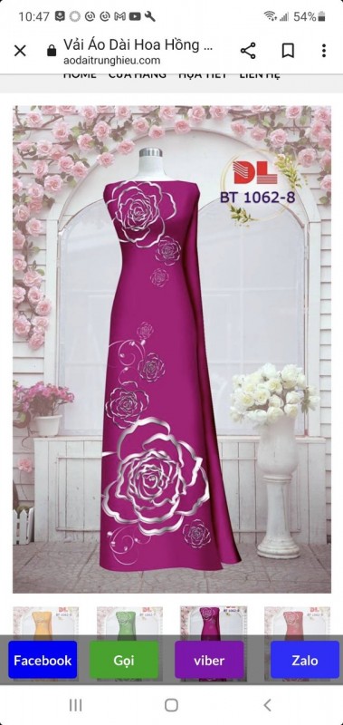 Vải áo dài đặt in