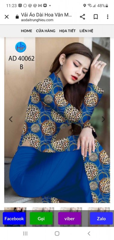 Vải áo dài đặt in