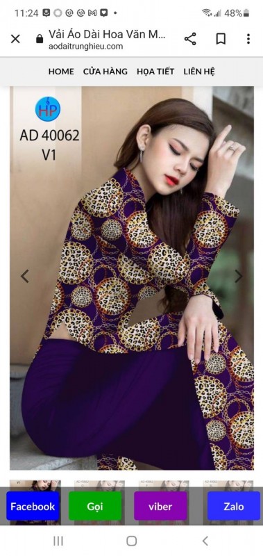 Vải áo dài đặt in