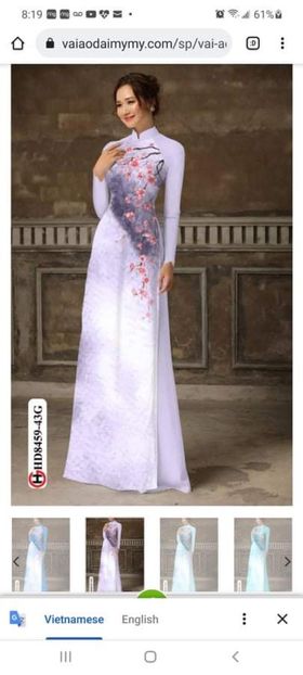 Vải áo dài đặt in