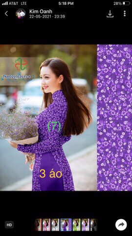 Vải áo dài đặt in