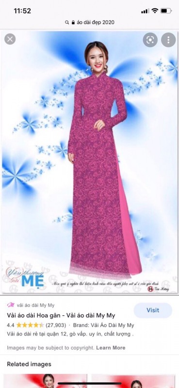 Vải áo dài đặt in