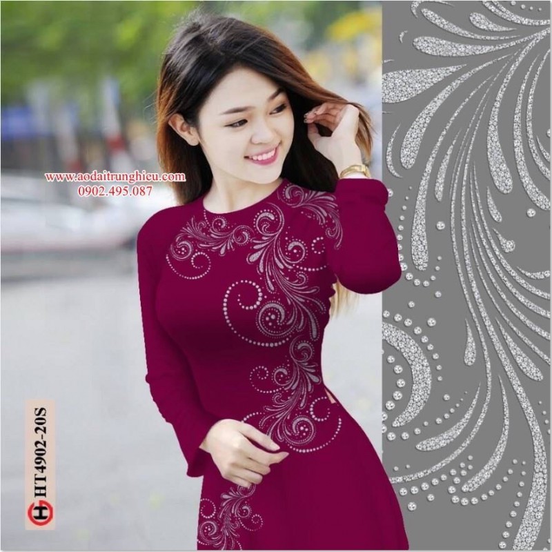 Vải áo dài đặt in