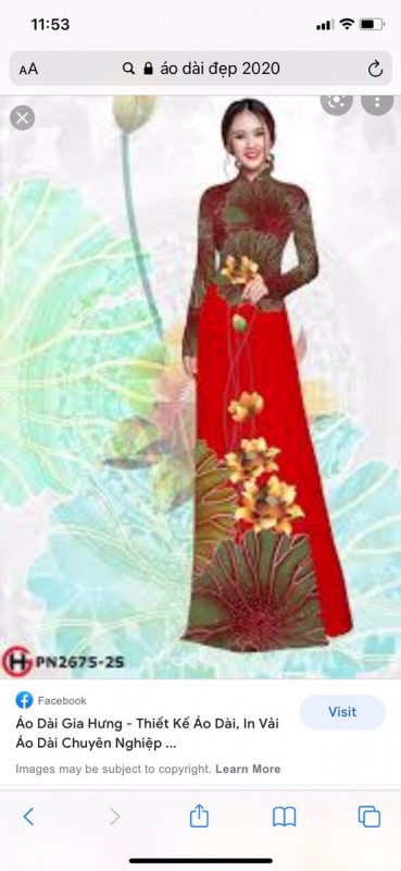 Vải áo dài đặt in