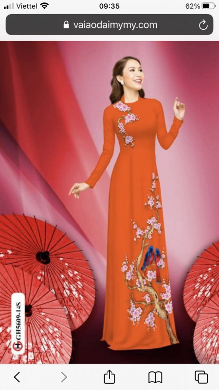 Vải áo dài đặt in