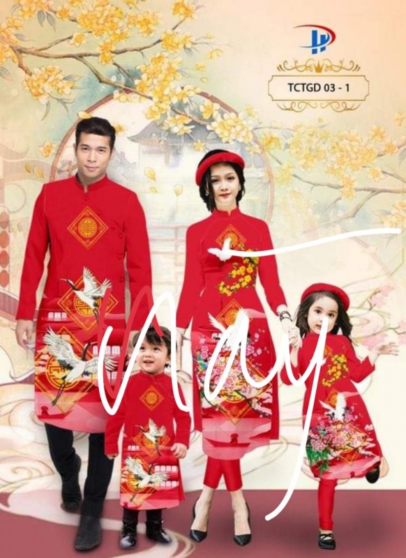 Vải áo dài đặt in