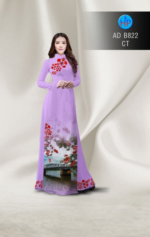 Vải áo dài đặt in