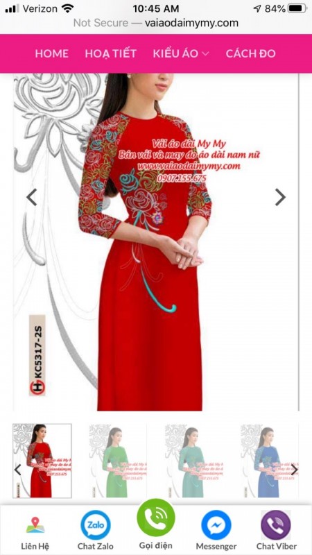 Vải áo dài đặt in