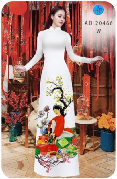 Vải áo dài đặt in