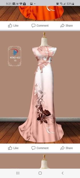 Vải áo dài đặt in