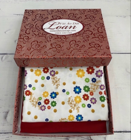 Vải áo dài đặt in