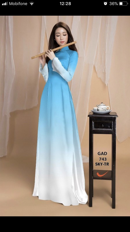 Vải áo dài đặt in