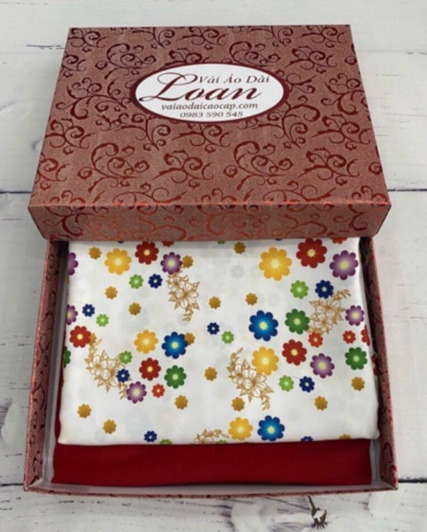 Vải áo dài đặt in