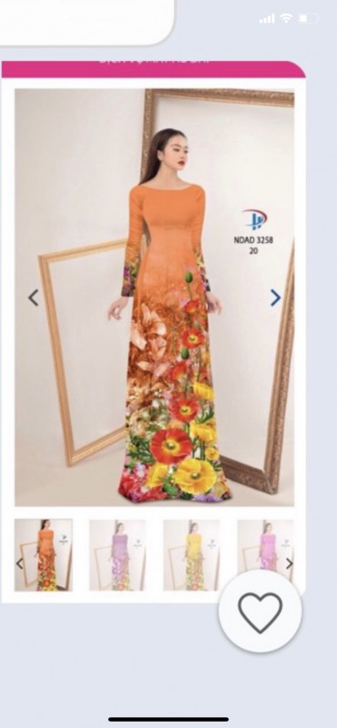 Vải áo dài đặt in