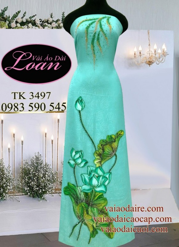 Vải áo dài đặt in