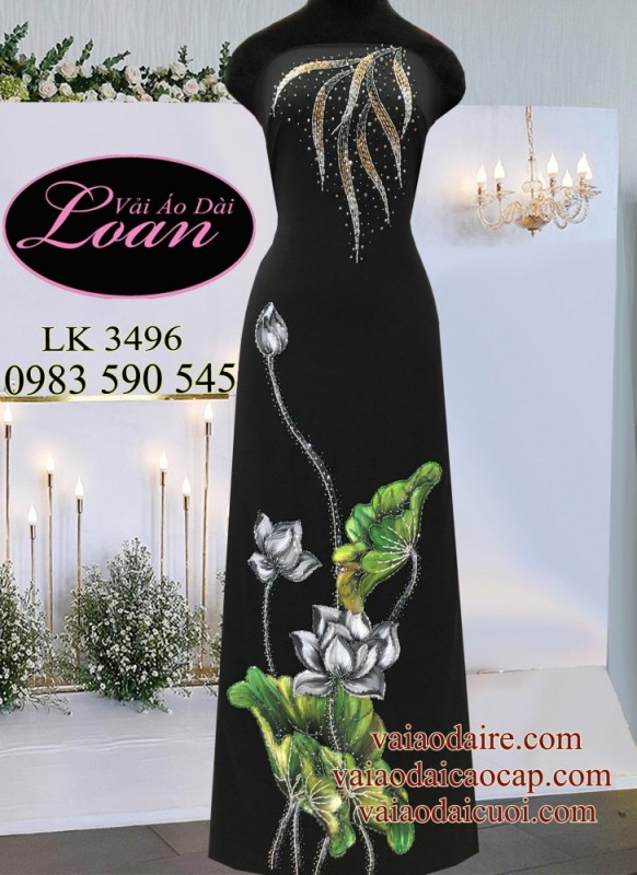 Vải áo dài đặt in