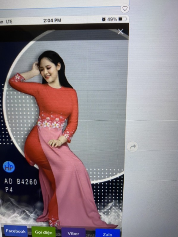 Vải áo dài đặt in