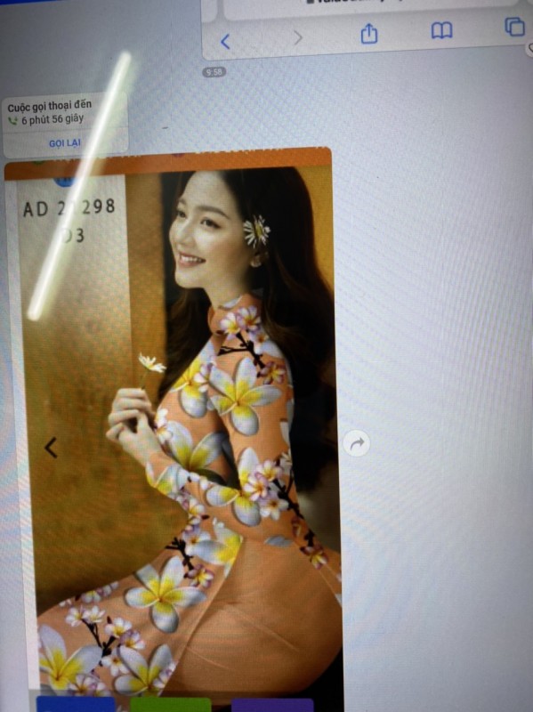 Vải áo dài đặt in