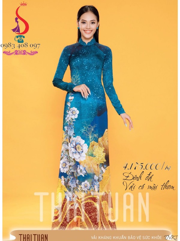 Vải áo dài đặt in