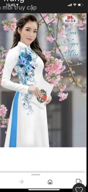 Vải áo dài đặt in