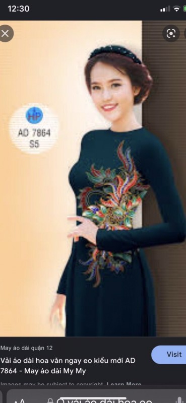 Vải áo dài đặt in