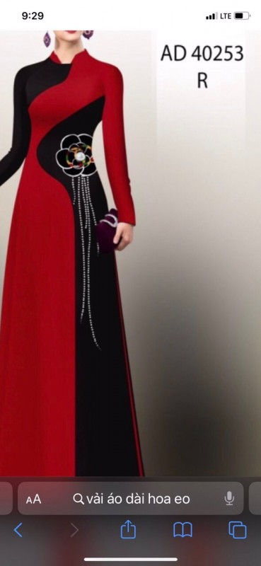 Vải áo dài đặt in