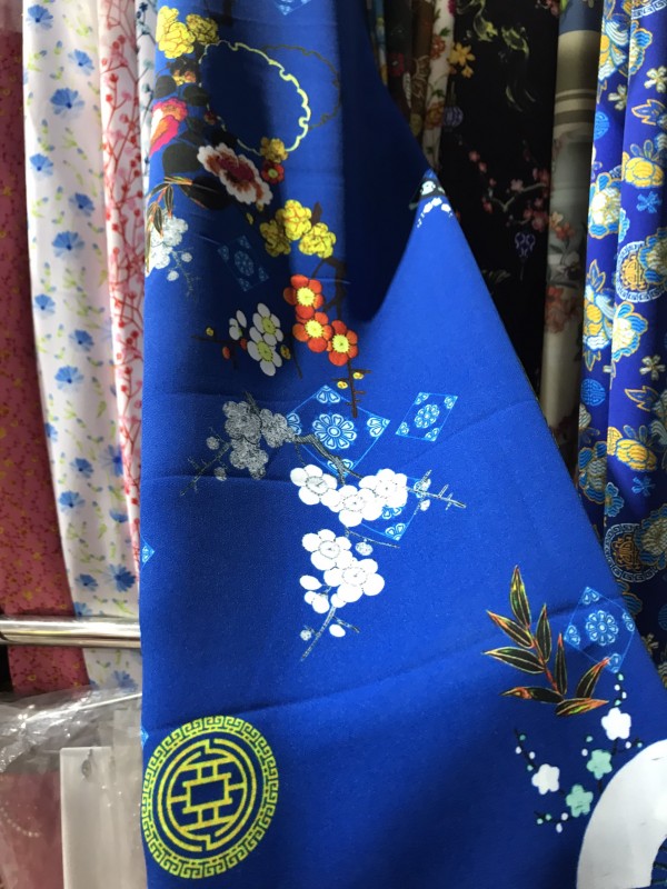 Vải áo dài đặt in