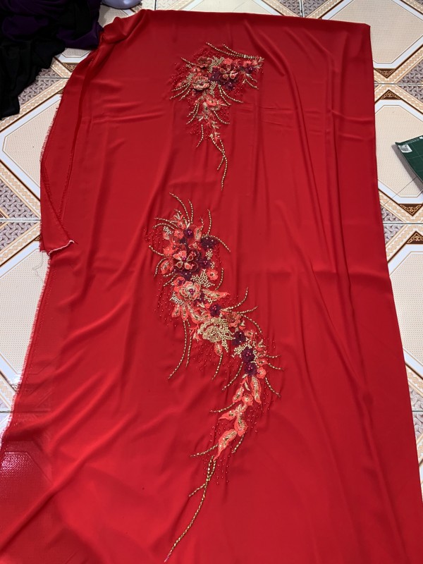 Vải áo dài đặt in