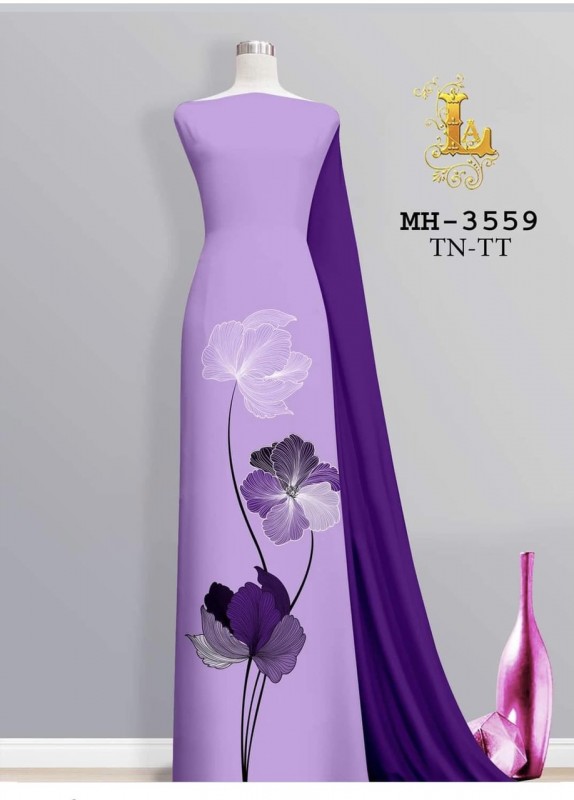 Vải áo dài đặt in