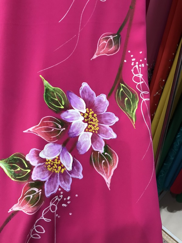 Vải áo dài đặt in