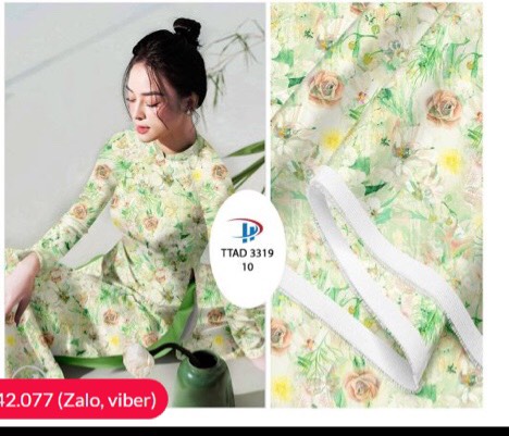 Vải áo dài đặt in