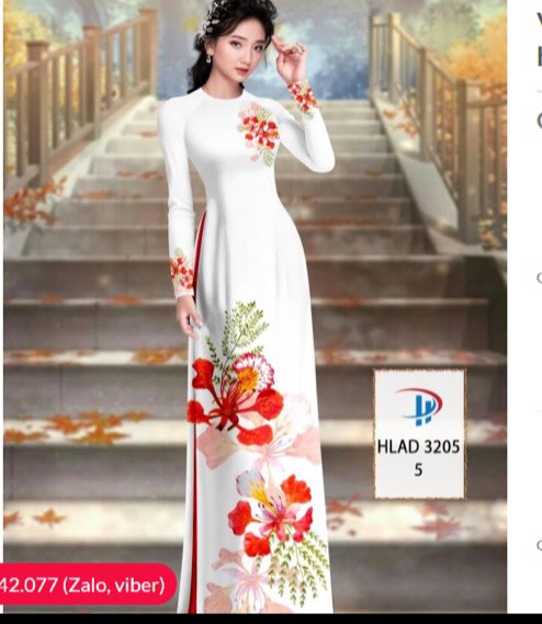 Vải áo dài đặt in