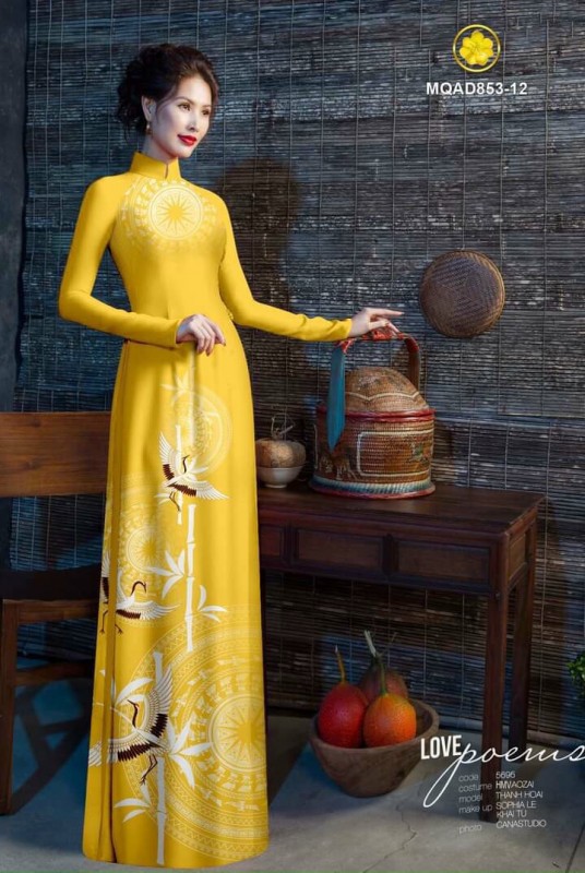 Vải áo dài đặt in