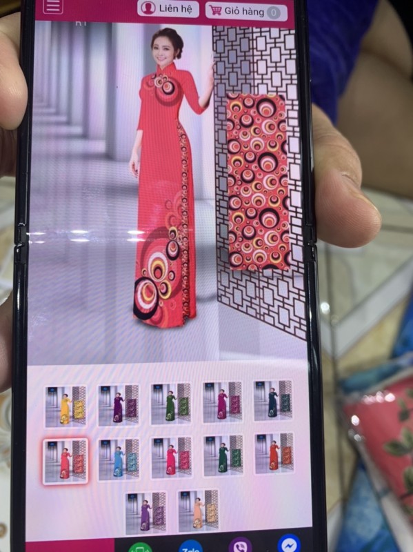 Vải áo dài đặt in