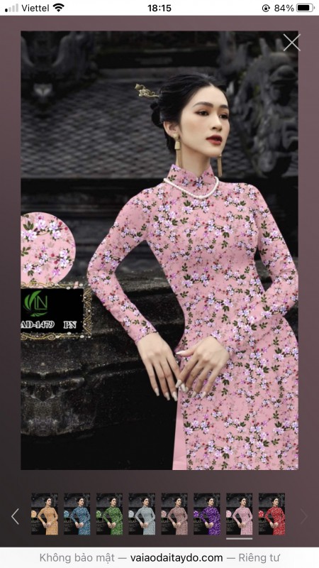 Vải áo dài đặt in