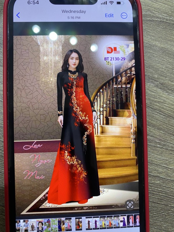 Vải áo dài đặt in