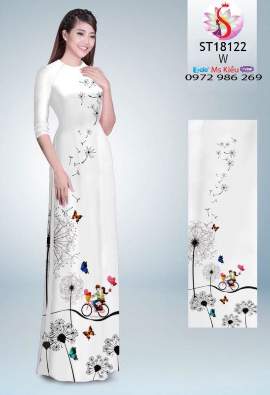 Vải áo dài đặt in