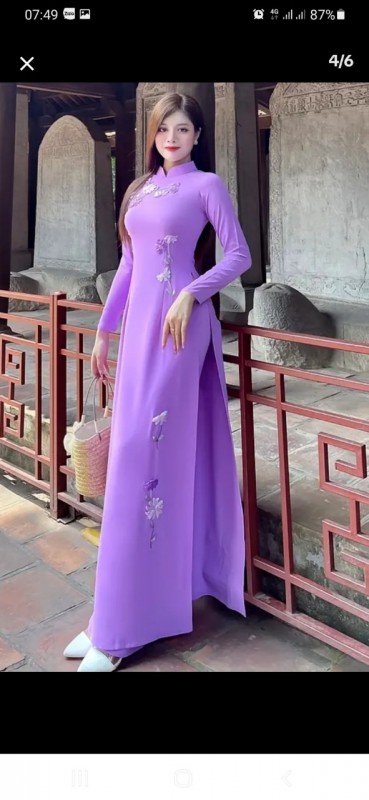 Vải áo dài đặt in