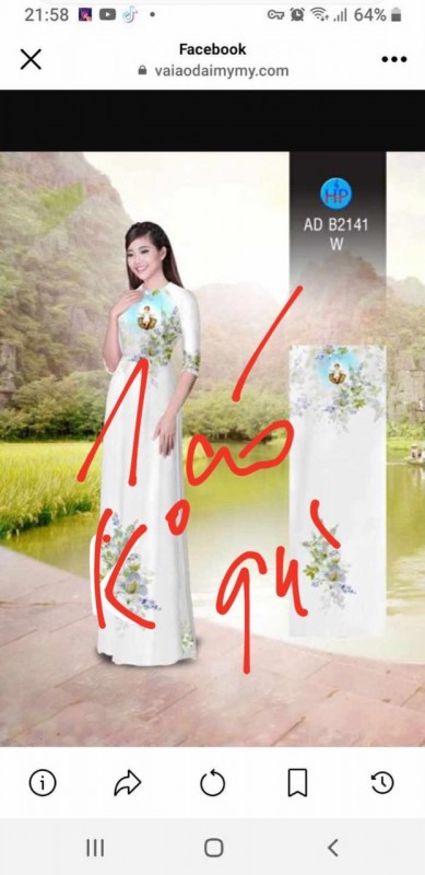 Vải áo dài đặt in