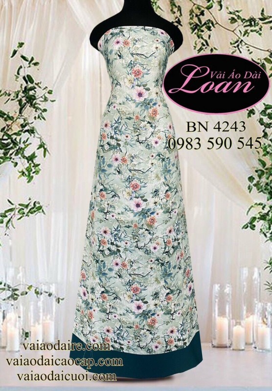 Vải áo dài đặt in