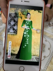 Vải áo dài đặt in