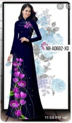 Vải áo dài đặt in