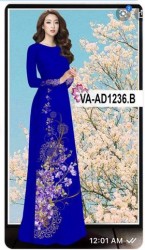 Vải áo dài đặt in