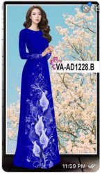 Vải áo dài đặt in