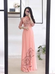 Vải áo dài đặt in