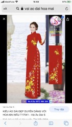 Vải áo dài đặt in