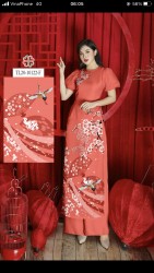 Vải áo dài đặt in